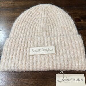 Favorite Daughter Cream Knit Woman’s Hat